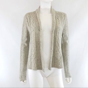 Converse One Star Cable Knit Open Cardigan Sweater